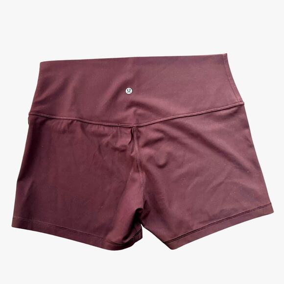 Lululemon Align High-Rise Short 4" NWT Women Size 14 LW7BJYS Goodnight Plum - Picture 4 of 13